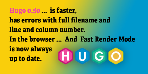 Featured Image for Hugo 0.50: Errors so Good, You’ll Want to Fail!